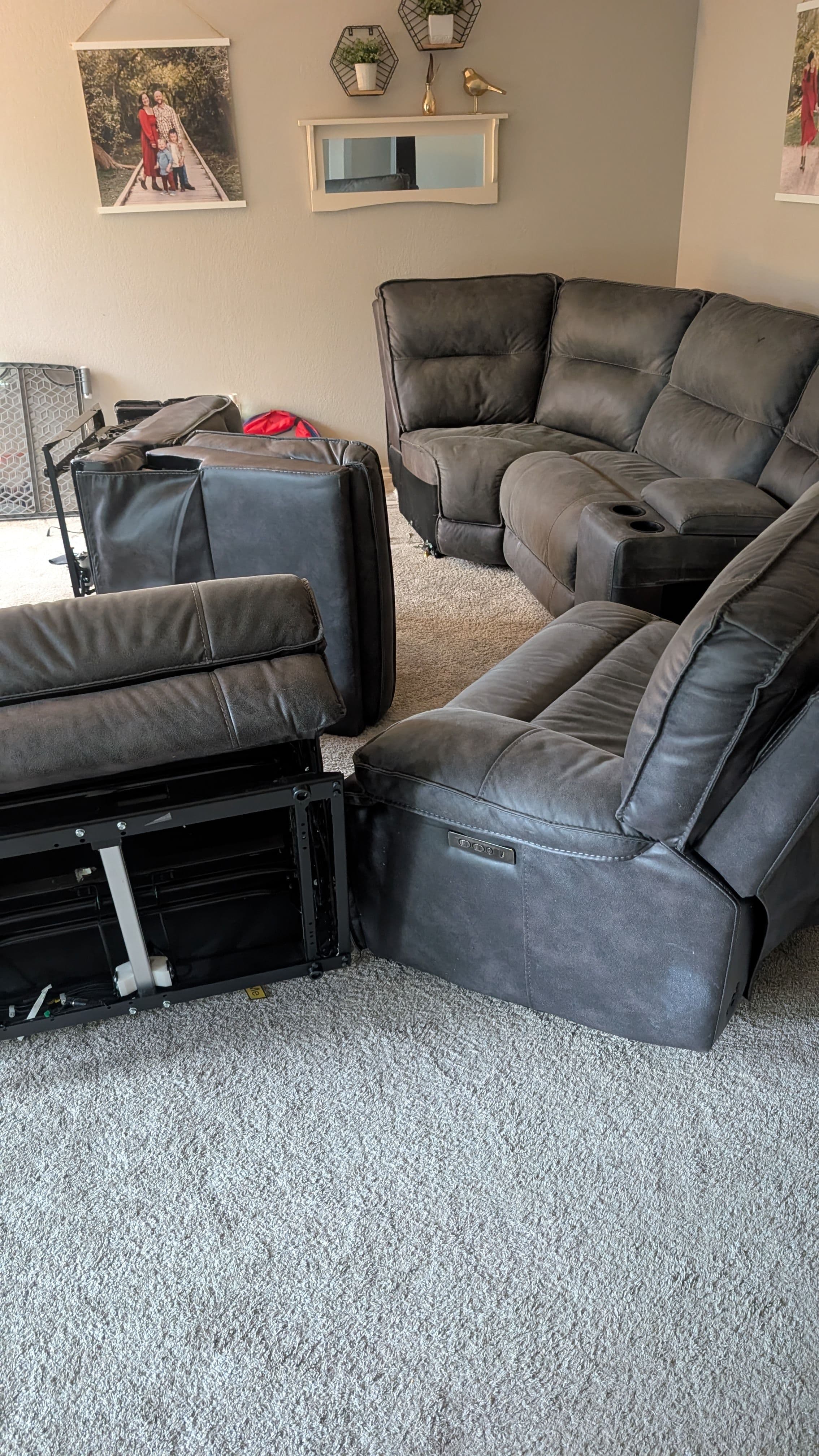 Project Old Sectional Hauled Away in Round Rock to Make Room for New Furniture image