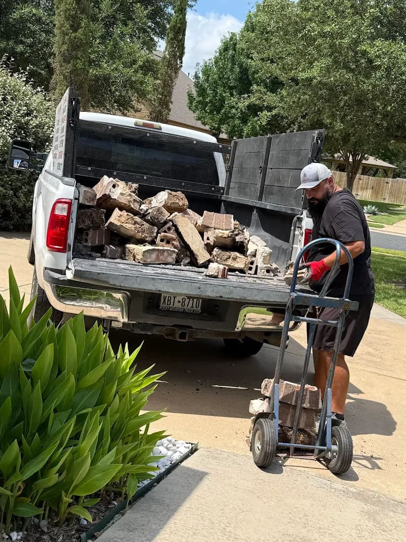 Gallery photos for Old Rock and Brick Border Removed in Round Rock: Image #2