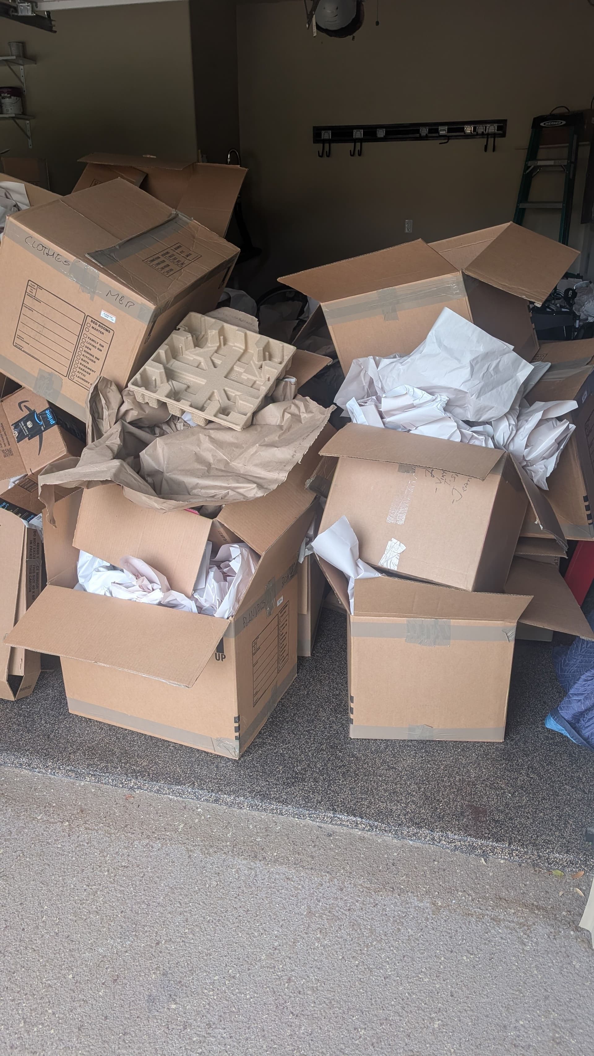 Garage Cleanout After a Move in Round Rock