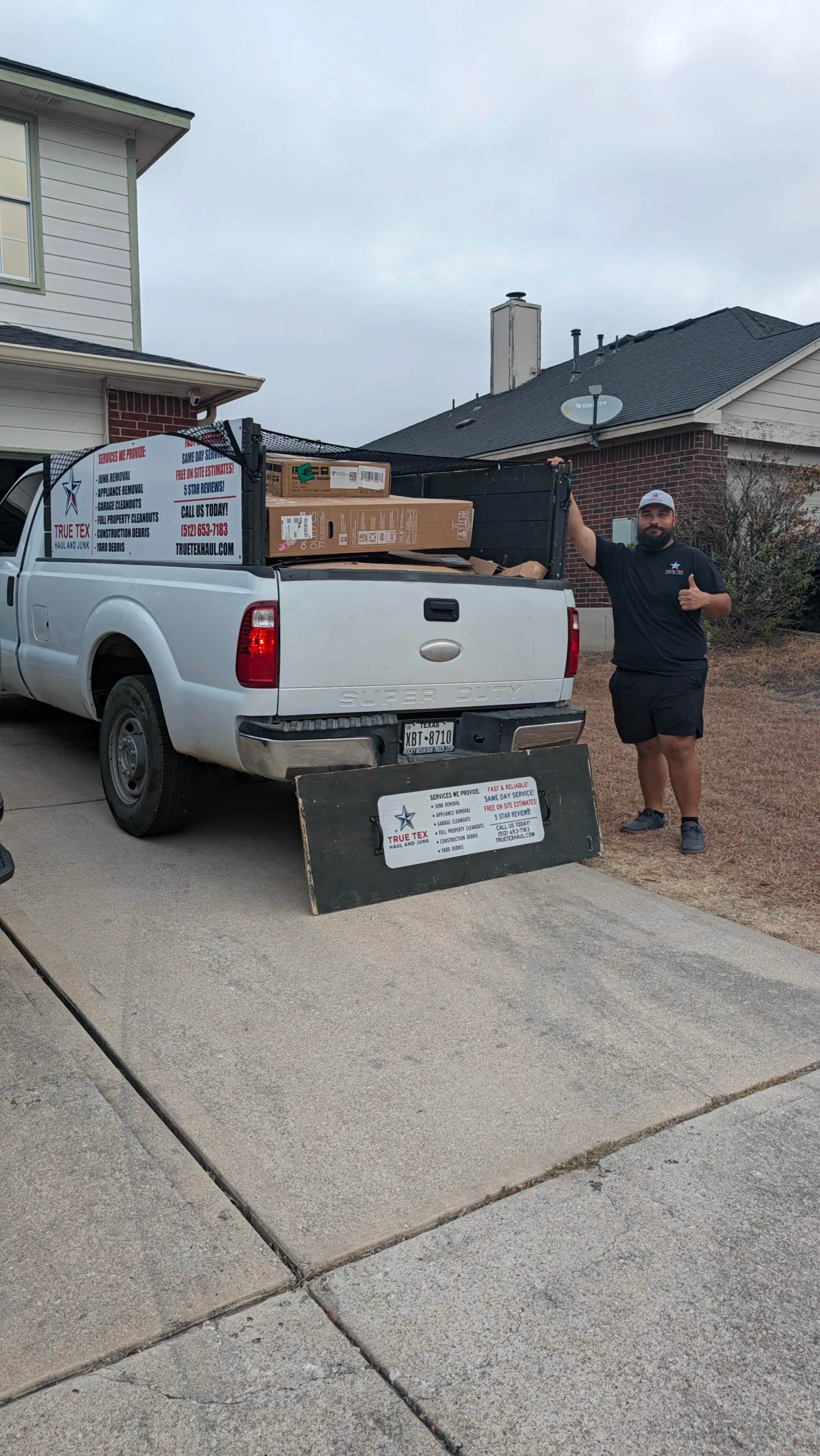 Cardboard and Packing Waste Hauled Out in Leander image